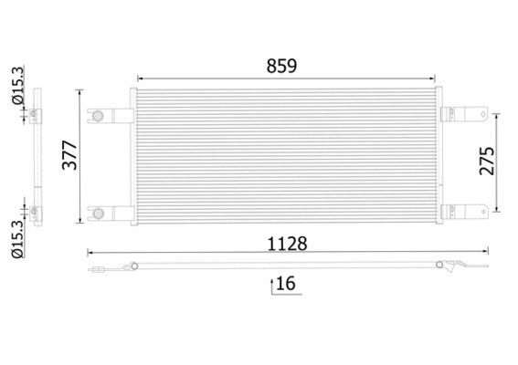 Mahle AC1034000S - Condenser, air conditioning