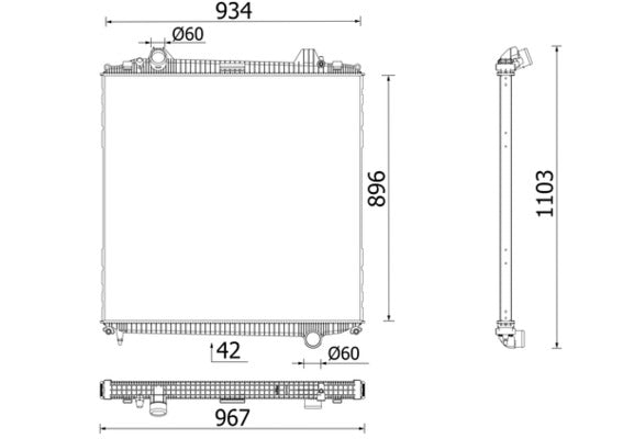 Mahle CR103000P - Radiator, engine cooling