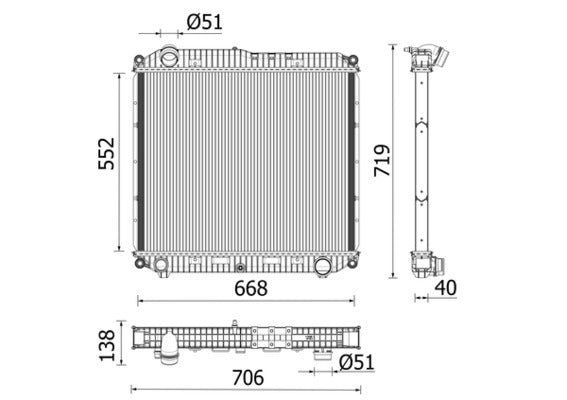 Mahle CR2608000P - Radiator, engine cooling
