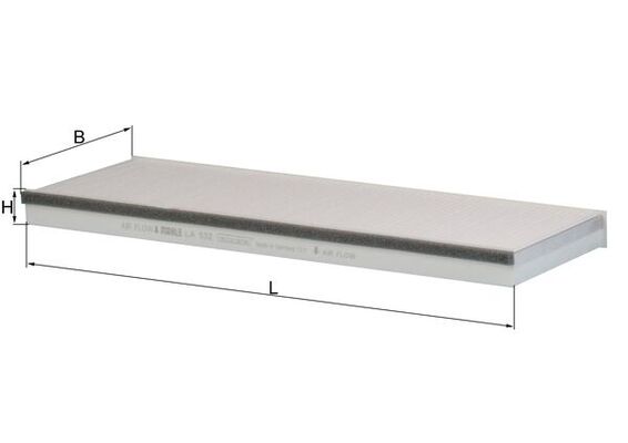 Mahle LA532 - Filter, cabin air