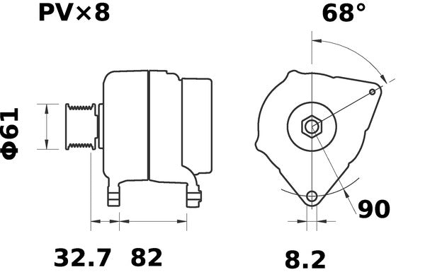 Mahle MG480 - Alternator