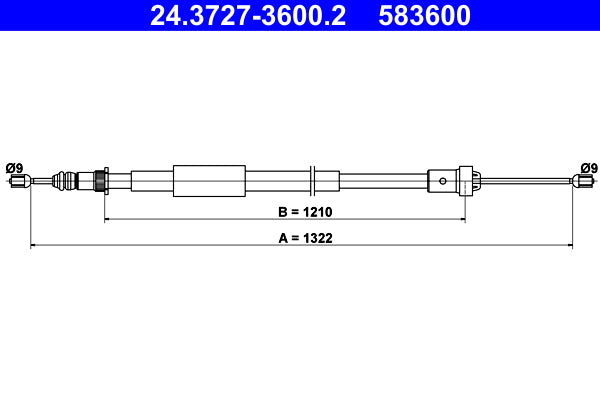 BOSCH 1987477942 Parking Brake Cable Pull