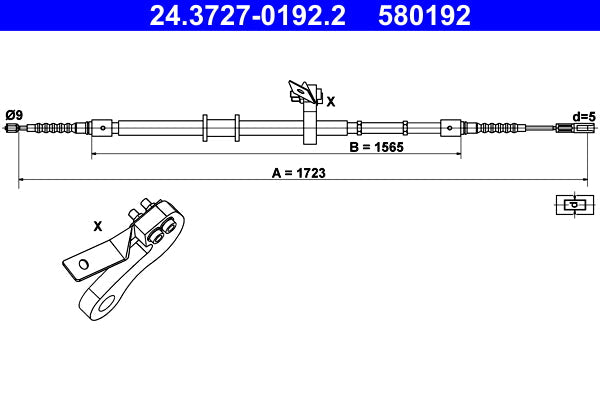 BOSCH 1987477769 Parking Brake Cable Pull