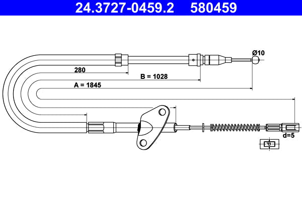 BOSCH 1987477713 Parking Brake Cable Pull