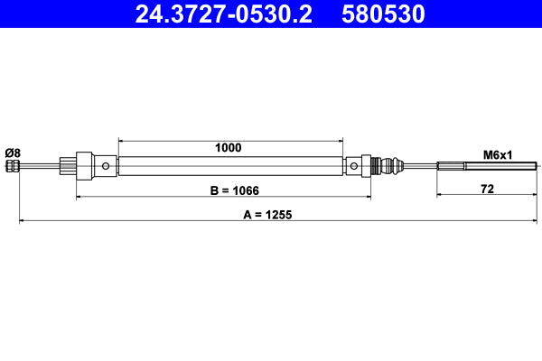BOSCH 1987477689 Parking Brake Cable Pull