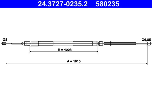 BOSCH 1987482137 Parking Brake Cable Pull