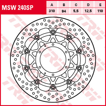 TRW MOTO MSW240SP Brake Disc