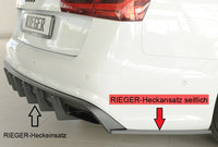 Rieger 00055346 Rear Skirt Approach Laterally, Right For Orig. S-Line Rear Skirt