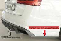 Rieger 00055346 Rear Skirt Approach Laterally, Right For Orig. S-Line Rear Skirt
