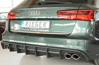 Rieger 00055348 Rear Skirt Insert (For Cars With Hitch) For Orig. S-Line Rear Skirt