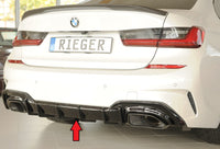 Rieger 00088330 Rear Skirt Insert Only For Original M-Sport-Package Rear Bumper