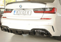 Rieger 00088330 Rear Skirt Insert Only For Original M-Sport-Package Rear Bumper