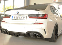 Rieger 00088330 Rear Skirt Insert Only For Original M-Sport-Package Rear Bumper