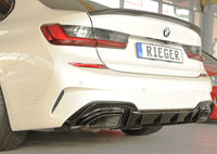 Rieger 00088330 Rear Skirt Insert Only For Original M-Sport-Package Rear Bumper