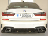 Rieger 00088330 Rear Skirt Insert Only For Original M-Sport-Package Rear Bumper