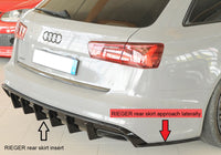 Rieger 00088368 Rear Skirt Approach Laterally, Right For Orig. S-Line Rear Skirt