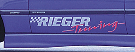 Rieger 00102250 Sticker "Tuning" Silber/Rot, Schweller 3-Tlg., Stockpreis