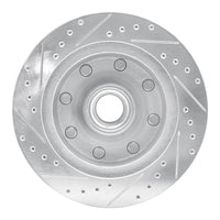 R1 Concepts R1 95-04 Ford E-350 Econoline Front Right Drilled & Slotted Silver Brake Rotor