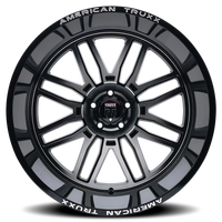 American Truxx AT1915 Restless 20x10 / 5x127 BP / -25mm Offset / 78.1mm Hub Gloss Black Milled Wheel