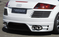 Rieger 00211272 Exhaust Silencer, Right, Left, Shifted Side Audi Tt (8J), (Only 1.8 Tfsi+2.0 Tfsi)