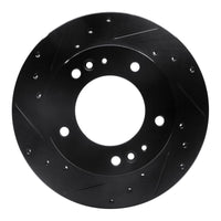 R1 Concepts R1 95-02 Kia Sportage (USA/Canada) Front Left Drilled & Slotted Black Brake Rotor