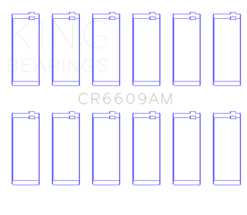 King Engine Bearings BMW M30/M32/B35 (Size +0.75mm) Connecting Rod Bearing Set