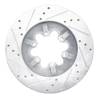 R1 Concepts R1 09-12 Chevrolet Colorado Front Right Drilled & Slotted Silver Brake Rotor
