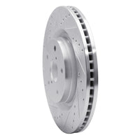 R1 Concepts R1 19-24 Subaru Forester Front Left Drilled & Slotted Silver Brake Rotor