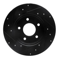 R1 Concepts R1 92-05 Buick Park Avenue Rear Right Drilled & Slotted Black Brake Rotor