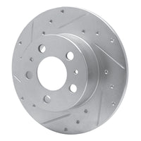 R1 Concepts R1 67-72 Volvo 164 Front Right Drilled & Slotted Silver Brake Rotor
