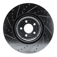 R1 Concepts R1 20-25 Ford Explorer Front Right Drilled & Slotted Silver Brake Rotor