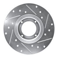 R1 Concepts R1 80-83 Subaru STANDARD Front Left Drilled & Slotted Silver Brake Rotor