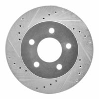 R1 Concepts R1 91-94 Ford Crown Victoria Front Left Drilled & Slotted Silver Brake Rotor