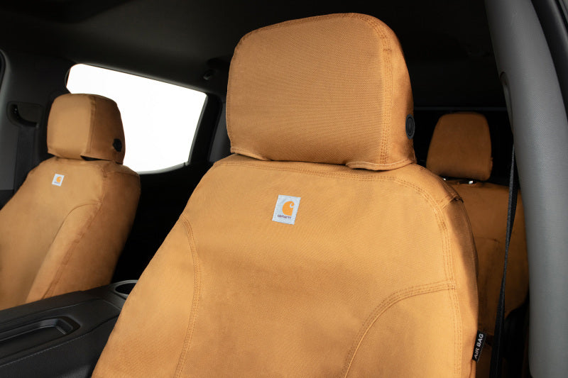 Covercraft 17-18 Dodge RAM P/U Carhartt SeatSaver Custom Front Row Seat Covers - Brown
