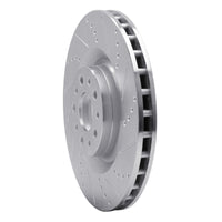 R1 Concepts R1 14-19 Fiat 500L Front Right Drilled & Slotted Silver Brake Rotor