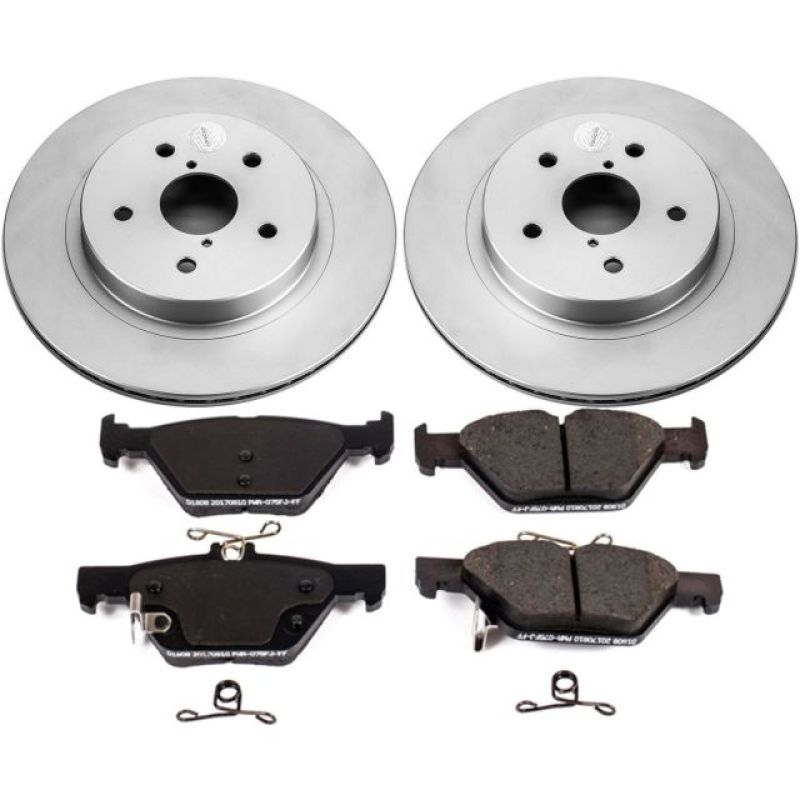 PowerStop Power Stop 15-18 Subaru Legacy Rear Z17 Evolution Geomet Coated Brake Kit