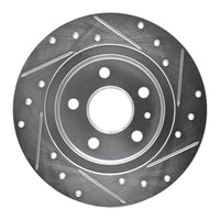 R1 Concepts R1 16-23 Chevrolet BOLT EV Rear Left Drilled & Slotted Silver Brake Rotor