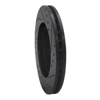 R1 Concepts R1 99-01 Infiniti I30 Front Left Drilled & Slotted Black Brake Rotor