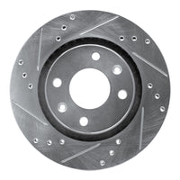 R1 Concepts R1 89-91 Peugeot 405 Front Left Drilled & Slotted Silver Brake Rotor