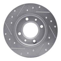 R1 Concepts R1 89-91 Peugeot 405 Rear Right Drilled & Slotted Silver Brake Rotor