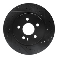 R1 Concepts R1 98-05 Mercedes-Benz ML430 Front Right Drilled & Slotted Black Brake Rotor