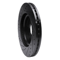 R1 Concepts R1 09-10 Ford Taurus (Excl SHO) Front Right Drilled & Slotted Black Brake Rotor