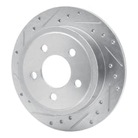 R1 Concepts R1 03-07 Jeep TJ (Canada - See Wrangler for US) Rear Left Drilled & Slotted Silver Brake Rotor
