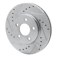 R1 Concepts R1 86-90 Chrysler Town & Country Front Left Drilled & Slotted Silver Brake Rotor