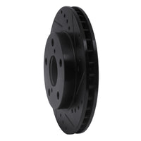 R1 Concepts R1 91-95 Toyota MR2 Front Right Drilled & Slotted Black Brake Rotor