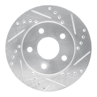 R1 Concepts R1 86-92 Ford Taurus SHO Front Right Drilled & Slotted Silver Brake Rotor