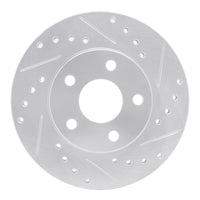 R1 Concepts R1 82-84 Buick SKYHAWK Front Right Drilled & Slotted Silver Brake Rotor
