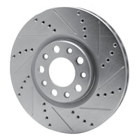 R1 Concepts R1 13-23 Chrysler 200 Front Right Drilled & Slotted Silver Brake Rotor