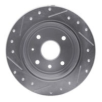 R1 Concepts R1 04-10 Chevrolet Epica (Mexico) Rear Right Drilled & Slotted Silver Brake Rotor