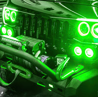 ORACLE Lighting Oracle Vector Jeep Wrangler JK Grille Halo Kit - ColorSHIFT w/o Controller